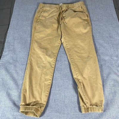 Gap Joggers Men s Medium Tan Tie String Waistband Pockets