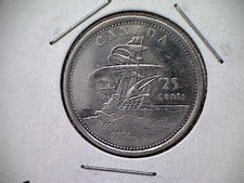 2004 Canada Unc.  25 Cent Coin. ST. Croix (1604-2004)