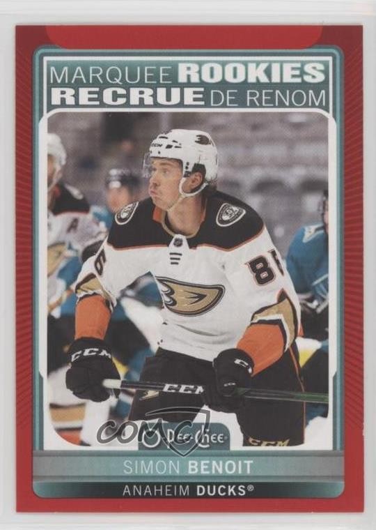 2021-22 Series 2 O-Pee-Chee Update Red Border Simon Benoit #643 Rookie RC 0o05