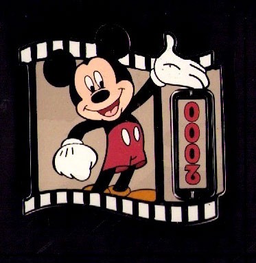 Disney Store Millennium Countdown Pin Mickey 1999 2000 Pin