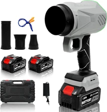 Handheld Blower Cordless Leaf Blower - 260,000 RPM High-Speed, 3 Extension Tubes