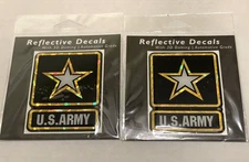 Lot of 2 US Army Reflective Decals 3D Doming Automotive Grade Mitchell Proffitt 