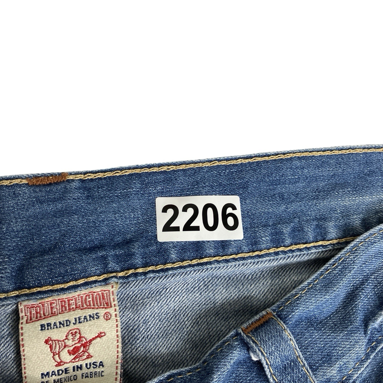 Vintage Y2K True Religion Jeans Mens 38x33 Straight Leg World Tour Made In USA thumbnail 16