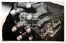 Buddy Guy Signed Keep Living Litho Poster