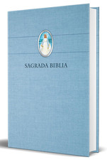 Biblia Cat lica En Espa ol. Tapa Dura Azul, Con Virgen Milagrosa En Cubierta /