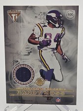 2001 Private Stock Titanium RANDY MOSS & Culpepper Double-Sided Dual Jersey #100