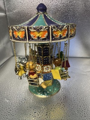 LE SWING CAROUSEL w/ANIMALS  BY KEREN KOPAL, SPECTACTULAR LIMITED EDITION PIECE!