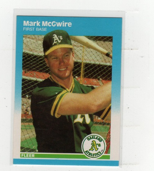 1987 Mark McGwire Fleer Update #U-76 Free Shipping (J584)
