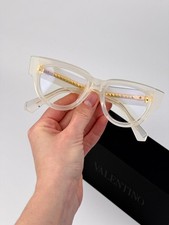 Valentino Women Eyeglasses Crystal Ivory Cat Eye V-ESSENTIAL - III VLX-125 C