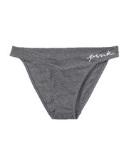 Victoria's Secret PINK Cotton Crossover Bikini Panty Charcoal