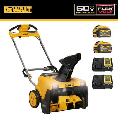 #ad DEWALT 60 Volt 21 in. Maximum Cordless Electric Single Stage Snow Blower $949.95