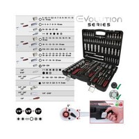 1/4 Zoll+3/8 Zoll+1/2 Zoll SteckschlüSsel-Satz, 179-Tlg KS Tools 917.0779