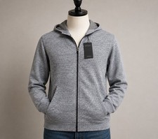 Robert Barakett Men s Gray Full Zip Hoodie Ja...