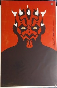 Star Wars- Darth Maul-11x17 Print Signed By John Beatty COA Included. Amazing!!!