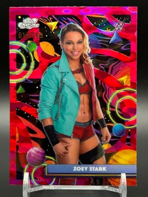 2026 Topps Chrome WWE Cosmic #129 ZOEY STARK Cosmos Magenta /299 Parallel