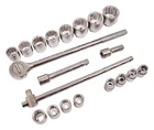 Amtech I0950 20 Piece 3/4in Drive Socket Set Ratchet Extensions Case