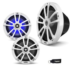 Infinity 622MLW Marine 6.5" LED Speakers and A 1022MLW 10" White Marine LED Sub