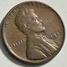 1942 Lincoln Wheat Penny Philadelphia Mint Vintage United States Coin BN3149