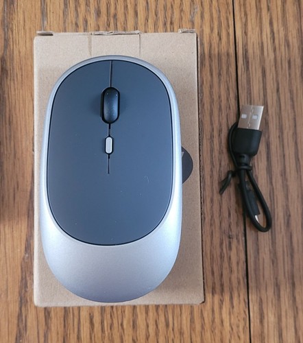 Ratón 2 Tonos Gris BalanceFit Recargable Bluetooth Modo Dual con Cable - Imagen 1 de 2
