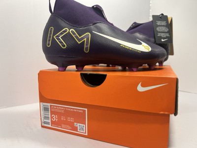 Nike Jr Zoom Superfly 10 Academy KM Youth Soccer Cleats Purple US 3.5Y