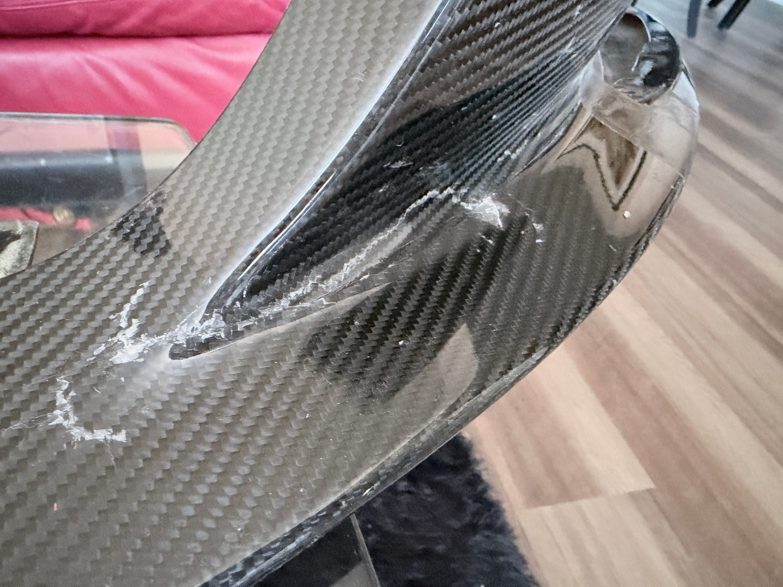 Aston Martin Vantage Front Bumper Carbon Fiber Spoiler AD23-17626-AB *Note