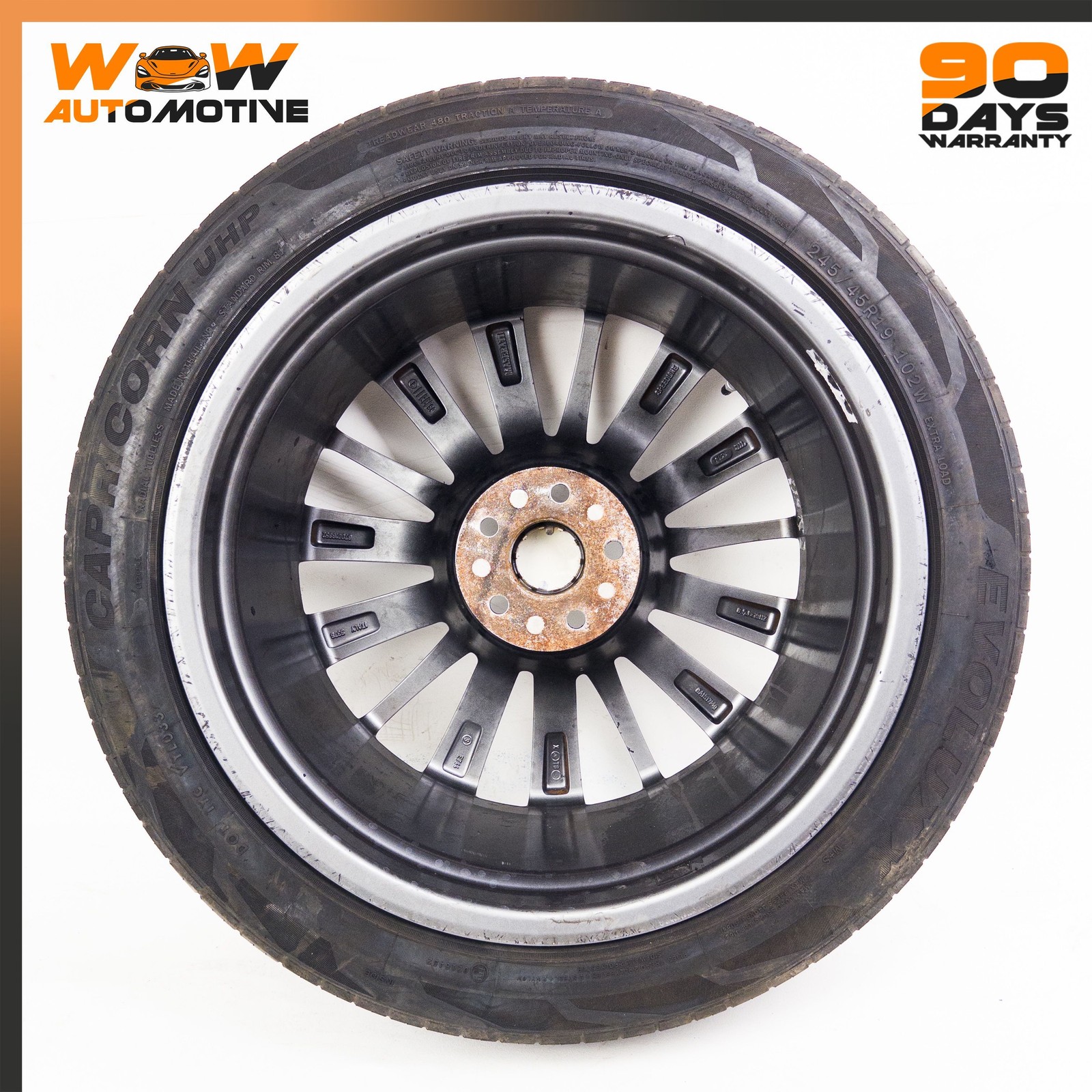 14-19 MASERATI GHIBLI FRONT REAR LEFT RIGHT 9.5 X 19 WHEEL RIM TIRE SILVER OEM
