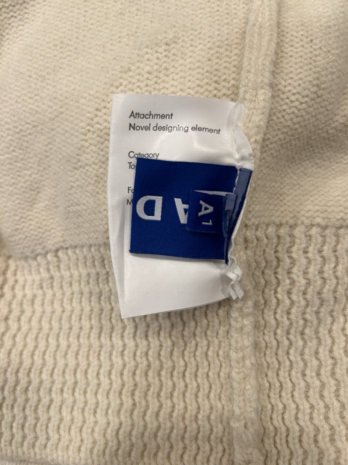 ADER ERROR Graphic Turtleneck Pullover Sweater Cr… - image 8