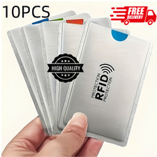 10x RFID Blocking Sleeves Credit Card Protector Holders Theft Protection Secure