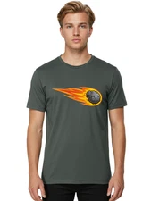 Meteorite-3 Mens Graphic Tee, 100% Cotton, Casual Summer Wear