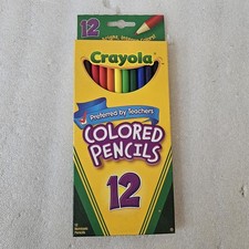 CRAYOLA COLORED PENCILS 12 COUNT PRE-SHARPENED NON-TOXIC