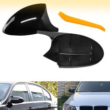 Glanz Schwarz Spiegelkappen F�r BMW E90 E91 E92 E93 E81 E87 Pre-LCI 51167135097