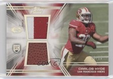 2014 Topps Prime Dual Relics Silver Rainbow 10/10 Carlos Hyde #DR-CH 0pm
