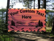 Personalized Custom Carved Wood Sign - Routed Cedar Rustic Plaque Home Decor