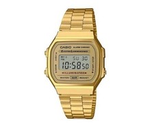Casio Gold A168-Unisex Digital Watch Retro Classic,Golden Colour Water resistant