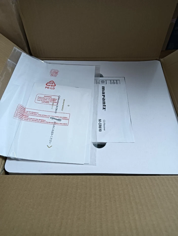 NIB UNUSE Marantz M-CR610 CD Receiver Amplifier AirPlay 100V Silver SEE PHOTO #2 - Image 4 of 4
