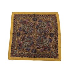 Sciarpa ETRO, motivo paisley, 100% seta, cachi 