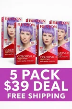 5x Revlon Colorsilk Digitones 92D Pastel Lavender Purple Hair Dye — 5 for $39
