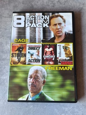 8 Action Film Pack DVD Movies Nicolas Cage Morgan Freeman and more