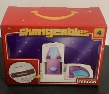 McDonald  s Changeables 4 2026 Happy Meal Transformer Hamburger Toy Unopened