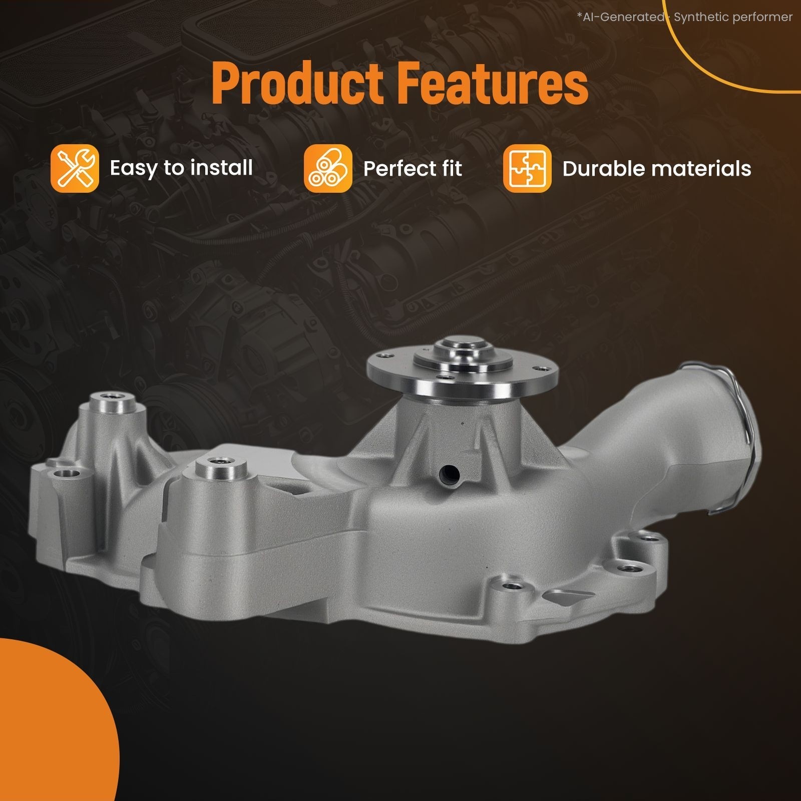 Mercedes-Benz SLS AMG GT 2011-2015 Water pump with housing