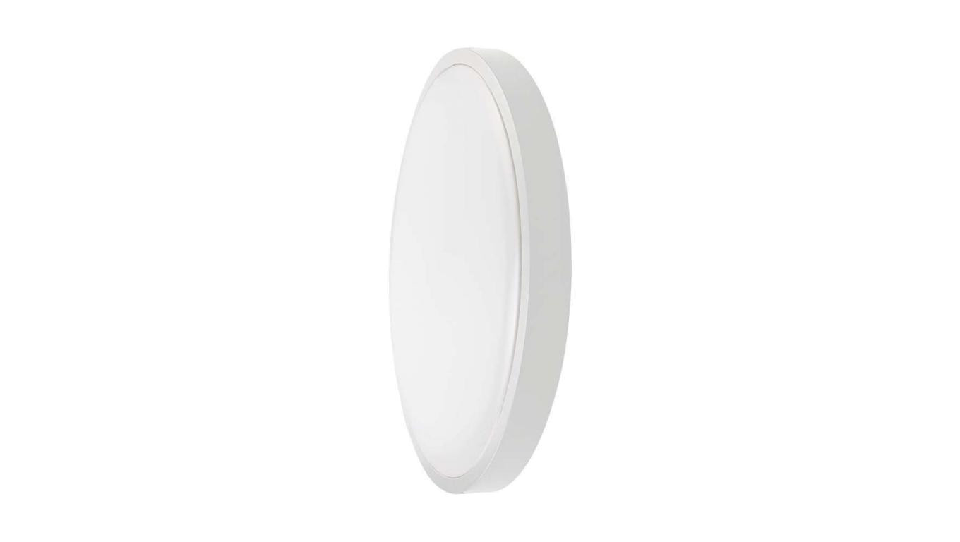 24W 2400lm 4000K LED Ceiling Light IP44 Round fi295 Milk 7663