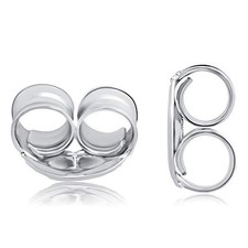 14 Yellow or White Butterfly Push Backs for Stud Earrings 4mm or 5mm