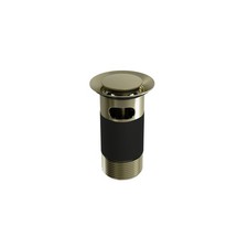 Image of Bathroom Round Click-Clack Slotted Basin Waste with Overflow - Multiple Colours