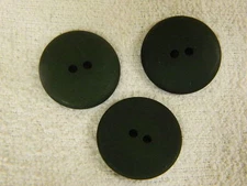 25 NEW 1 INCH DULL FINISH HUNTER GREEN BUTTONS