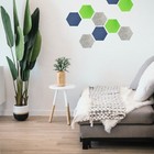 25 Hexagon Acoustic Felt Adhesive Backed Sound Dampening Tiles