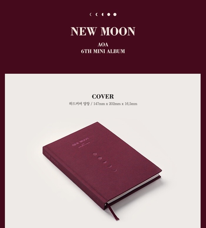 AOA NEW MOON 6th Mini Album New Photo Card CD Disc K-Pop Female
