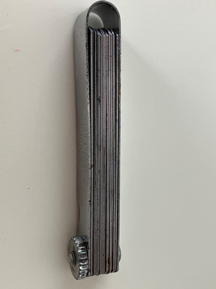 Vintage Craftsman Thickness Feeler Gauge 40804 19 blades eBay