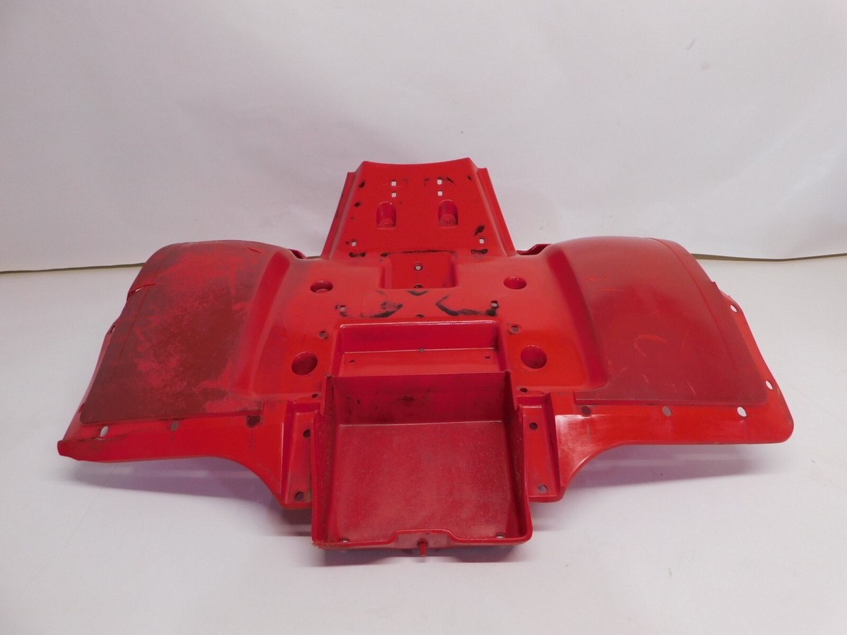 86 Honda Trx125 TRX 125 OEM Rear Fender Mud Guard Protector Red