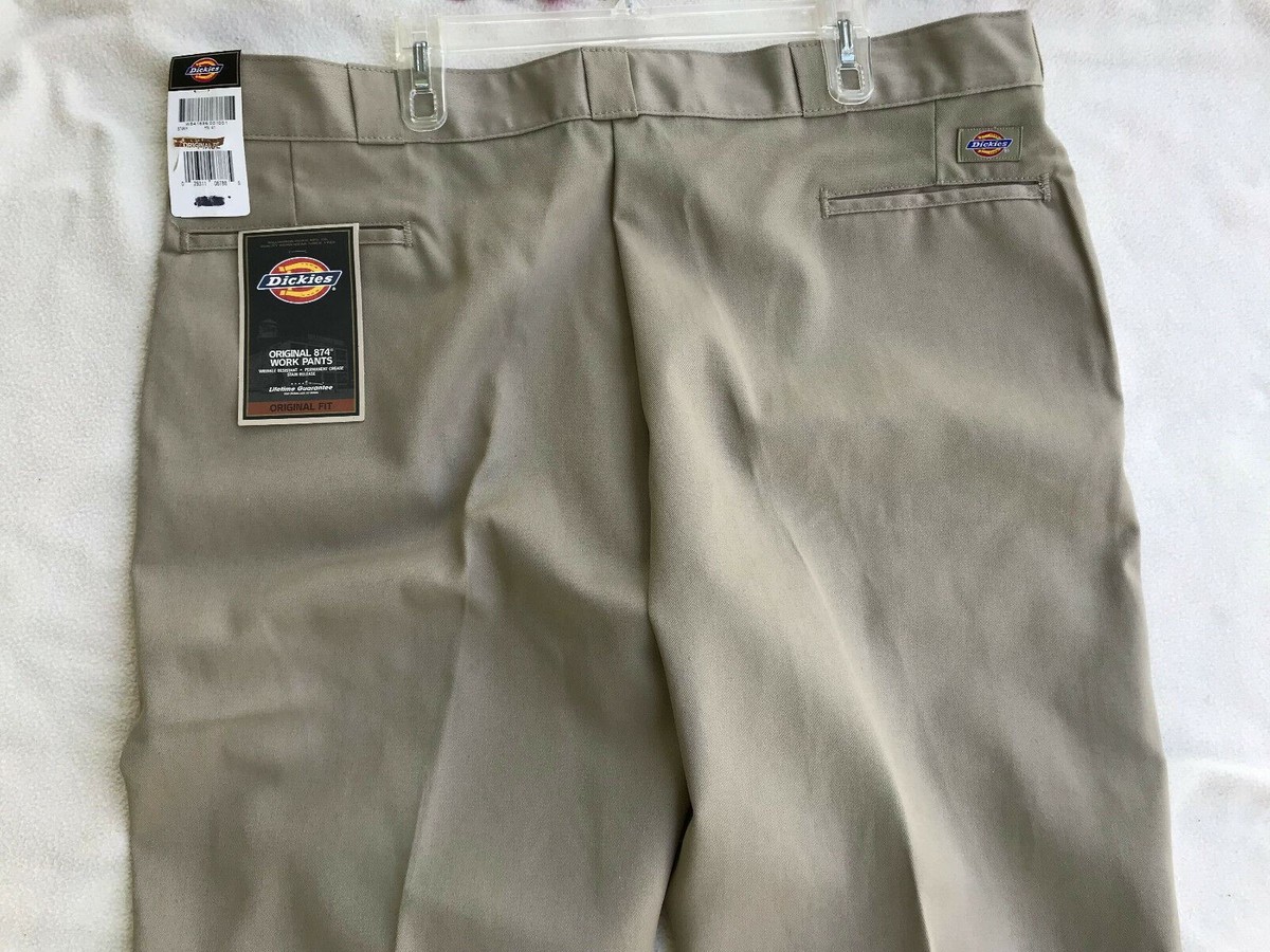 Dickies 874 Pants Mens 48 X 32 The Original Work Khaki Beige