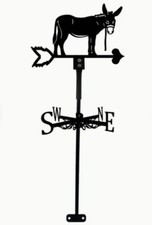NEW  METAL DONKEY WEATHERVANE  Garden Silhouette Farm
